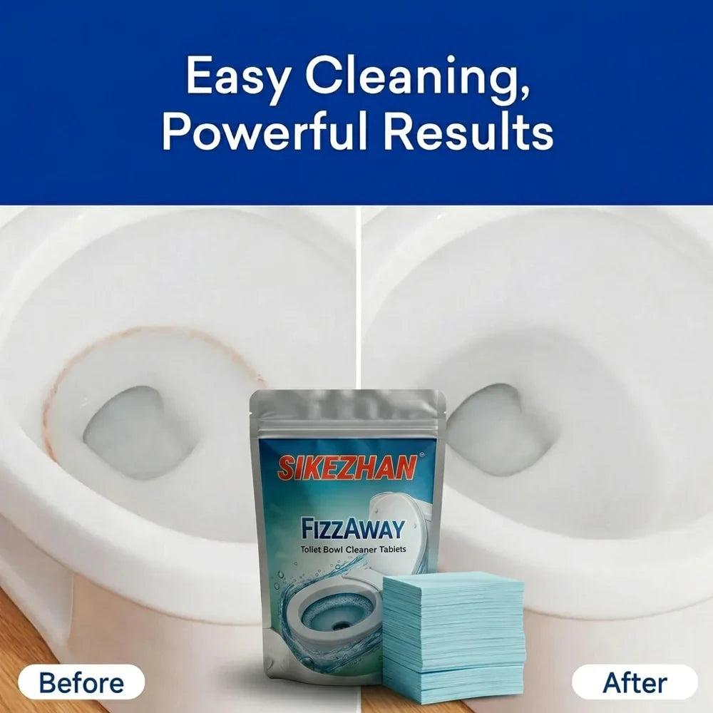 Fizzing Toilet Bowl Cleaner Tablets | 30/60/120 Bulk Pack