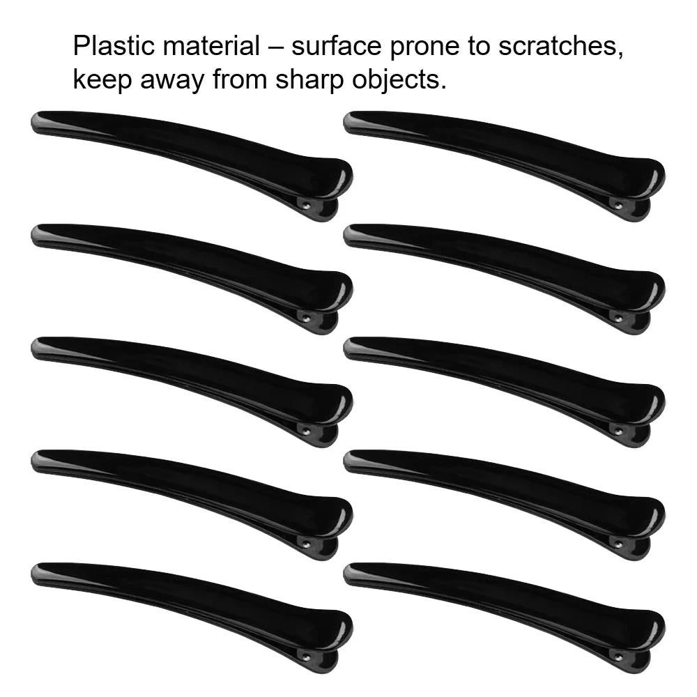 10-Pack 8CM Duck Beak & Fish Clip Hair Pins | Styling Set