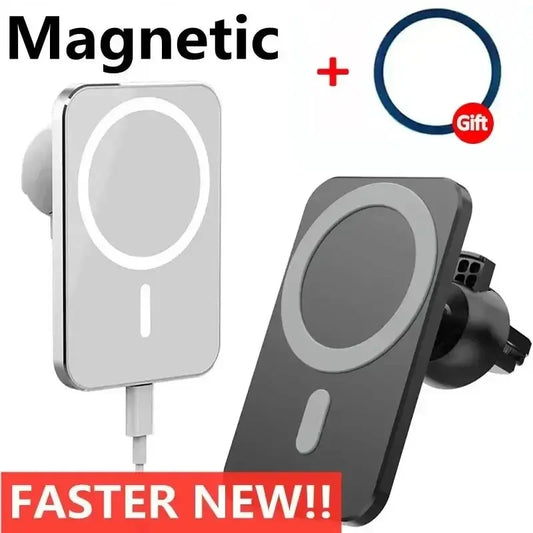 Magnetic Wireless Car Charger Air Vent Mount | iPhone 12–17 Wireless Car Charger Peaceful Pleasures Health and Wellness