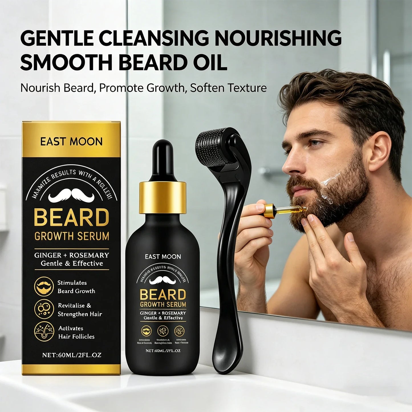 Beard Growth & Thickening Serum Oil 60ml | Men's Grooming