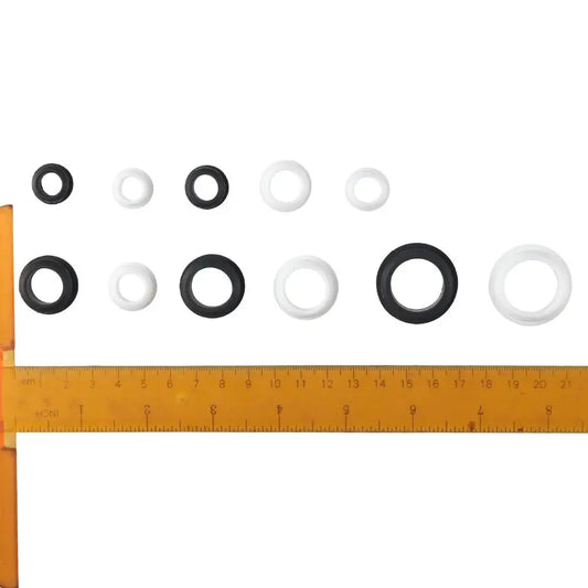 4Pcs Round Rubber Grommets Black White Silicone Rubber Rubber Plug Hole Grommet Cable Wire Hole Plug Electrical Box Cable Pipe Peaceful Pleasures Health and Wellness