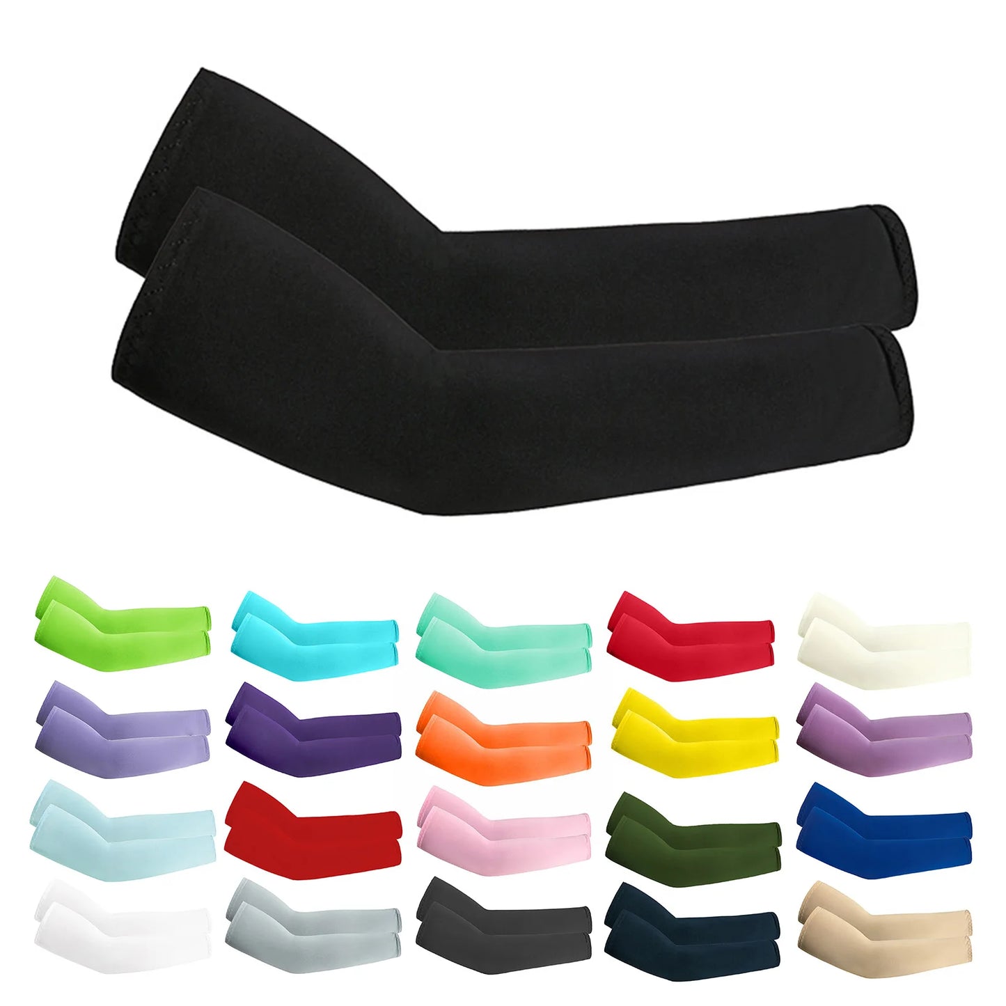 1 Pair Unisex Cooling Arm Sleeves Cover Sports Running UV Sun Protection Outdoor Men Fishing Cycling Quick Dry Arm Warmer Peaceful Pleasures Health and Wellness