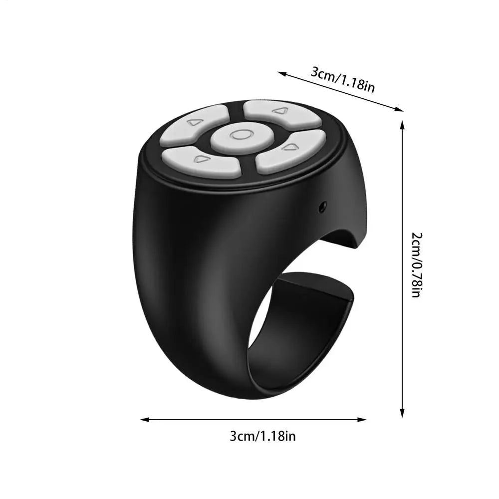 Wireless Scrolling Ring Remote – Bluetooth Finger Page Turner