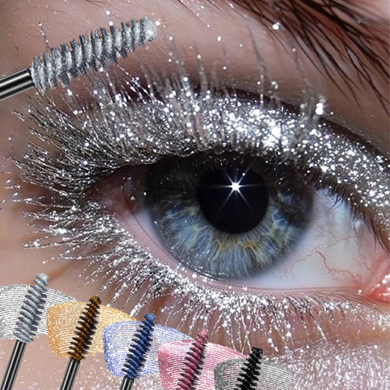 Snowflake Glitter Shimmer Mascara – Waterproof & Volumizing