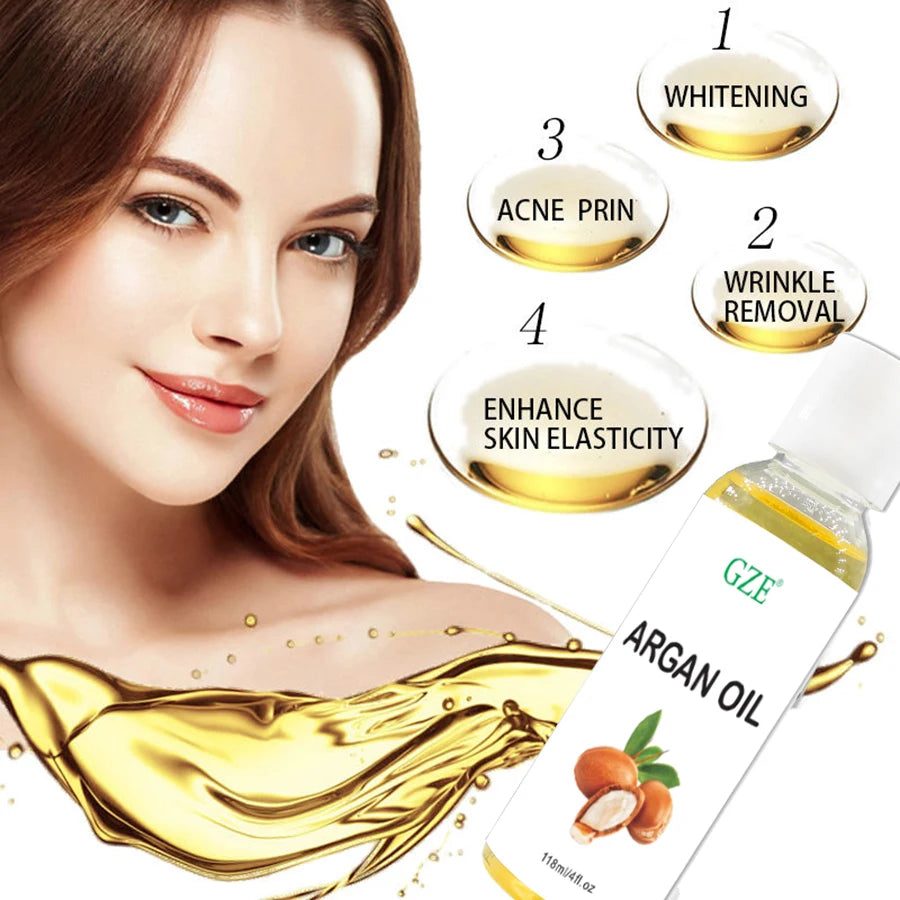 GZE Organic Moroccan Argan Oil | Cold Pressed Virgin 118ml