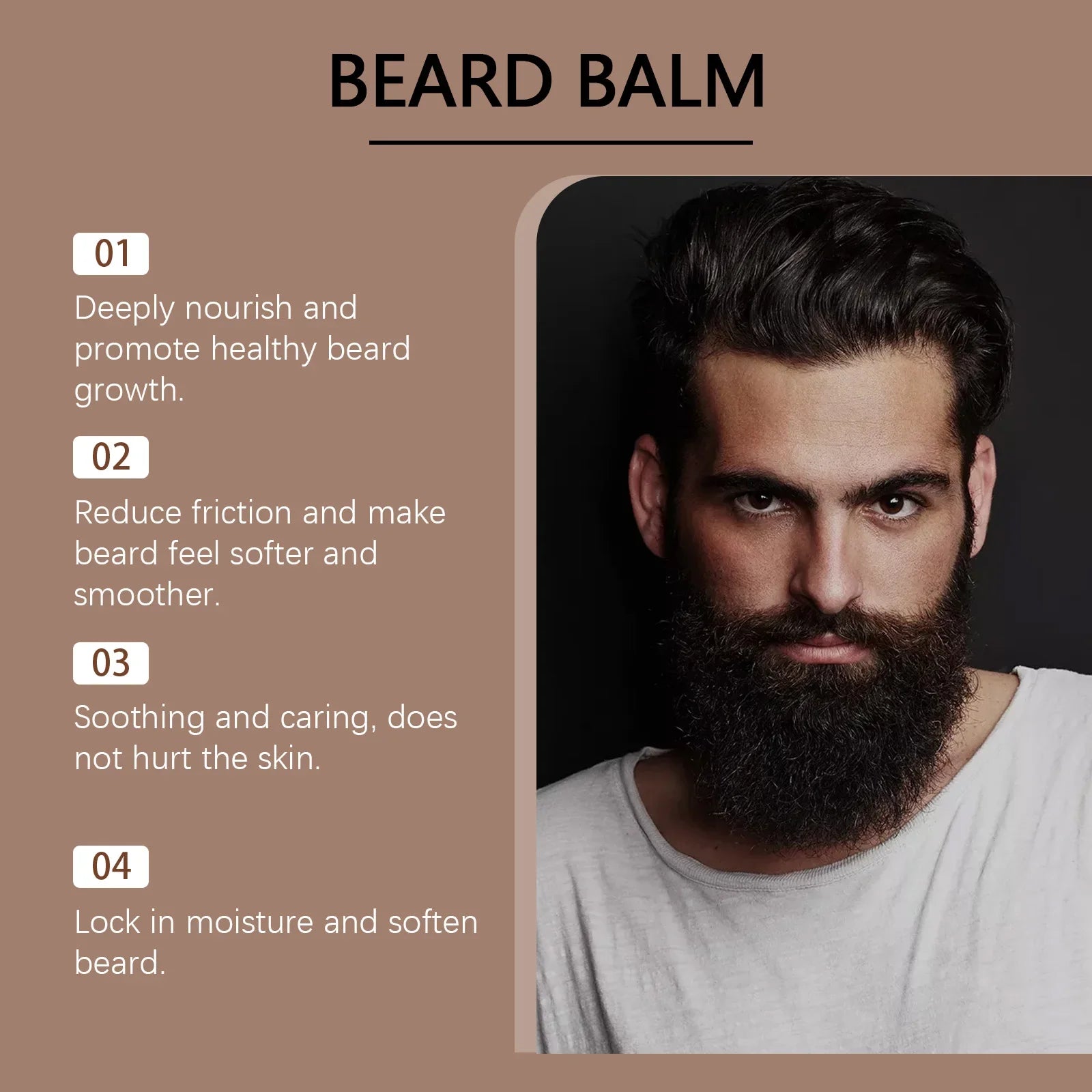 East Moon Coconut Oil Beard Balm – Moisturize, Style & Nourish Beard Balm Oasis Select