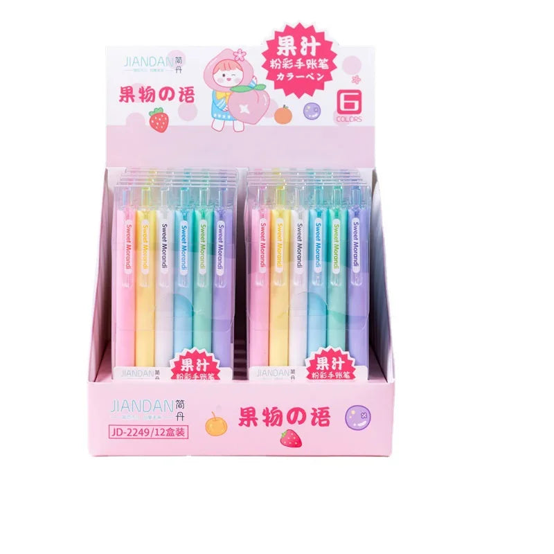 Bview Art Juice Pastel Handbook Pen Highlighter Student Stationery