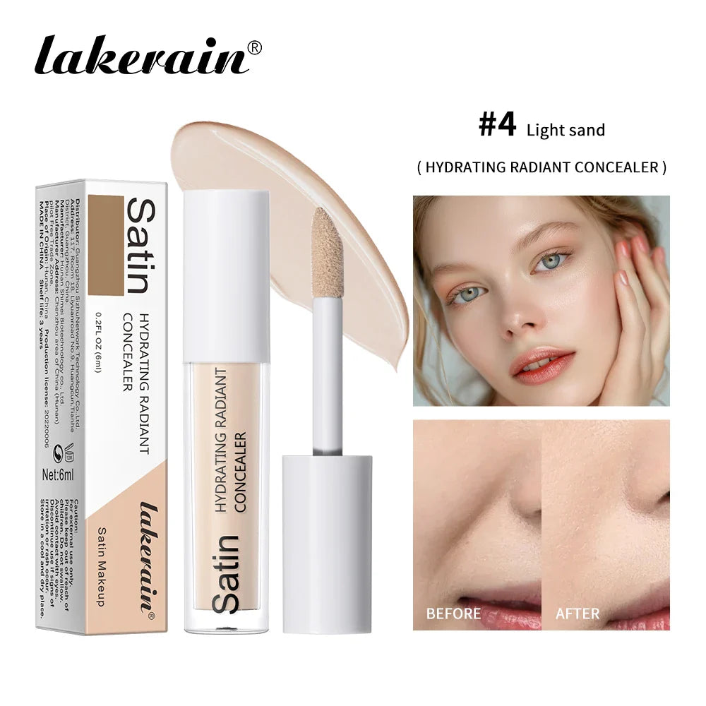 Full Coverage Waterproof Liquid Concealer – Hydrating & Long-Lasting