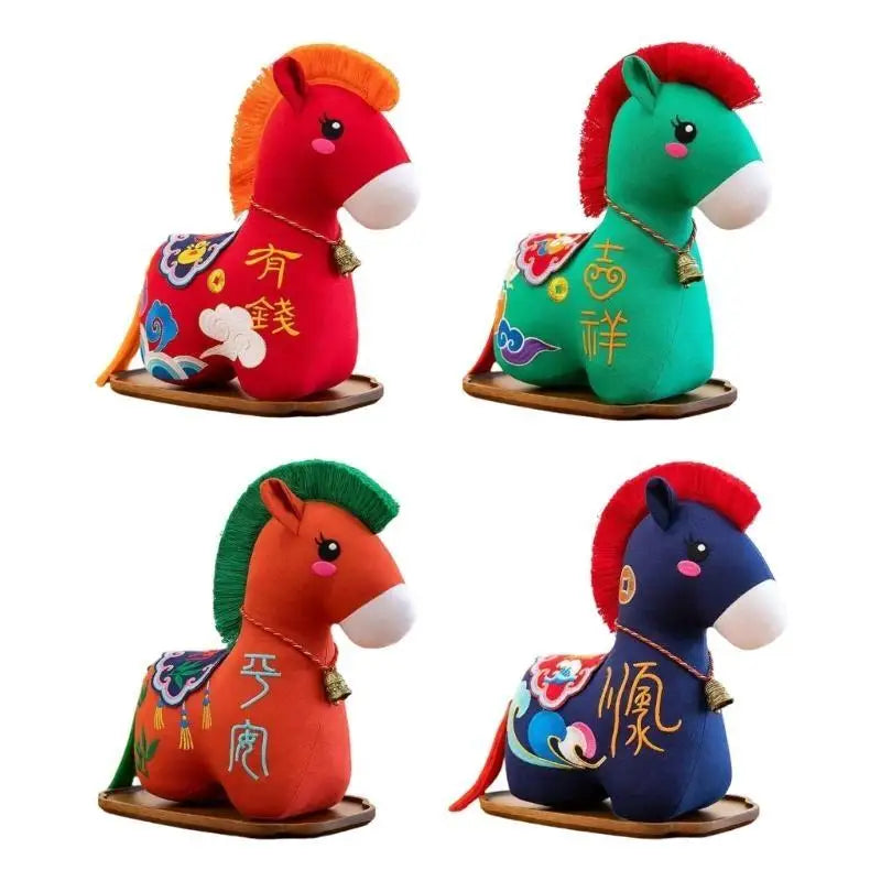 Soft Plush Horse Chinese Zodiac Stuffed Toy – Home & Office Decor