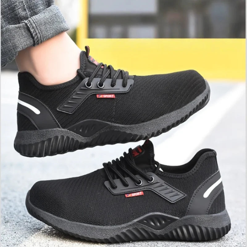 Men's Protective Shoes Steel Toe Shoes Safety Shoes, Men's Tactical Shoes, Fashion Men's Sneakers and Work Safety Professionals Peaceful Pleasures Health and Wellness