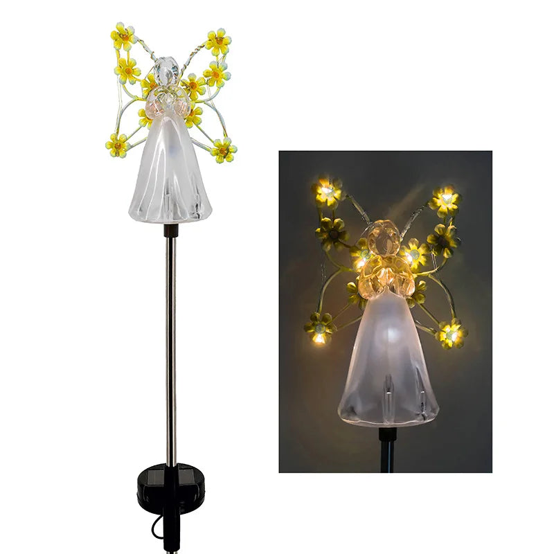 Solar Angel Butterfly Garden Light | LED Waterproof Outdoor Decor
