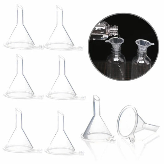 10-Pack Mini Plastic Funnels for Perfume, Oils & Travel Mini Plastic Funnels Oasis Select