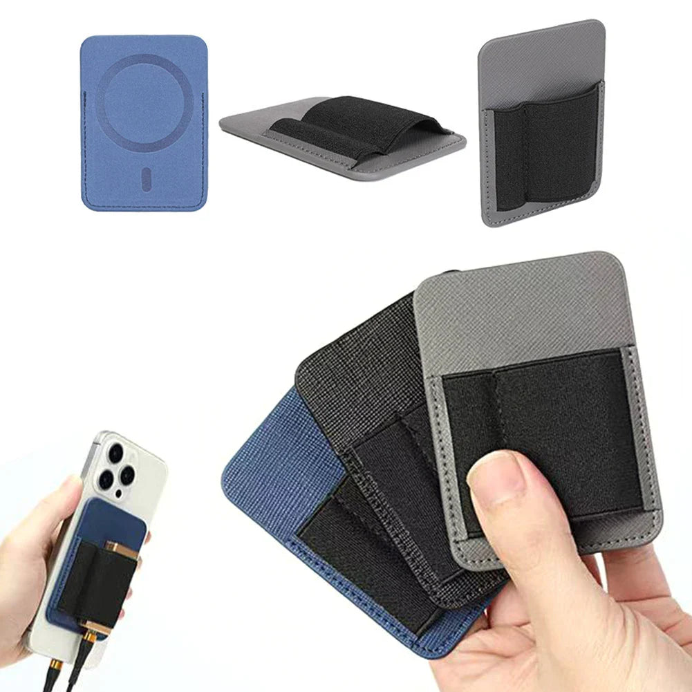 MagSafe DAC Leather Pouch – Magnetic Lock & Elastic Bands