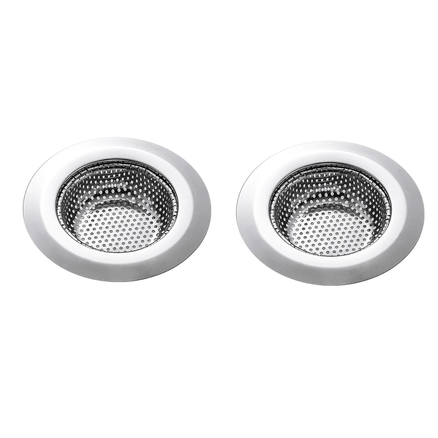 Strainer Stainless Steel Sink Stopper Innovative Practical Design Mess-Free Draining Strainer for Kitchens Restaurants Sewer Peaceful Pleasures Health and Wellness 2pcs