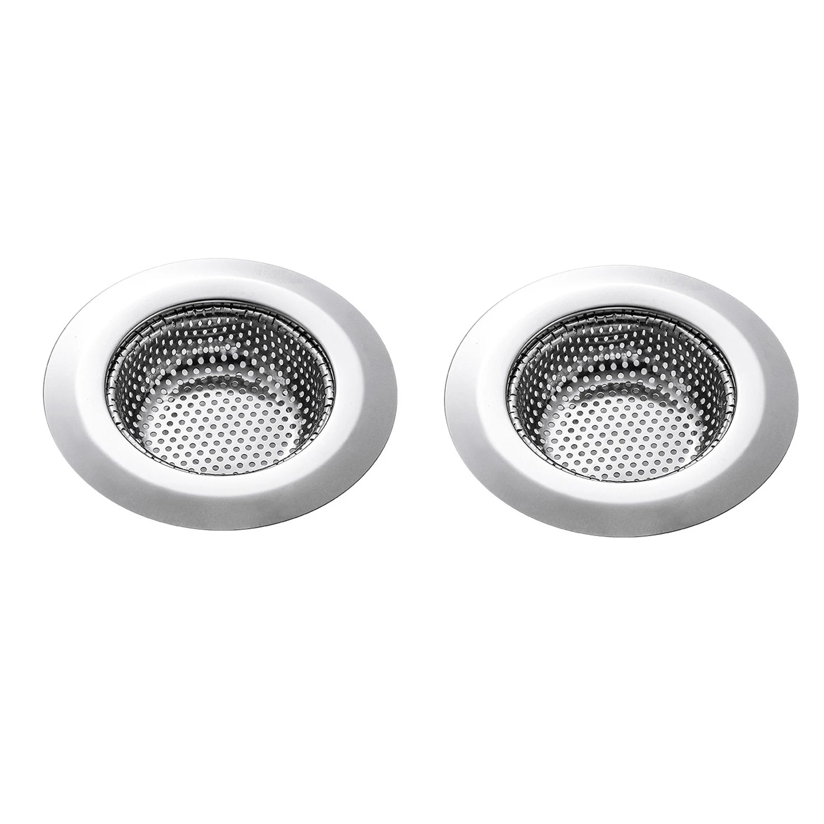 Strainer Stainless Steel Sink Stopper Innovative Practical Design Mess-Free Draining Strainer for Kitchens Restaurants Sewer Peaceful Pleasures Health and Wellness 2pcs