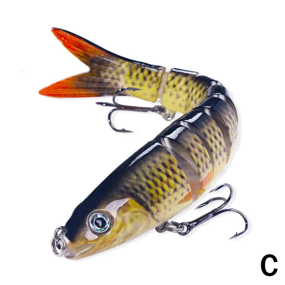 Multi Jointed Fishing Lure for Freshwater and Saltwater Peaceful Pleasures Health and Wellness C