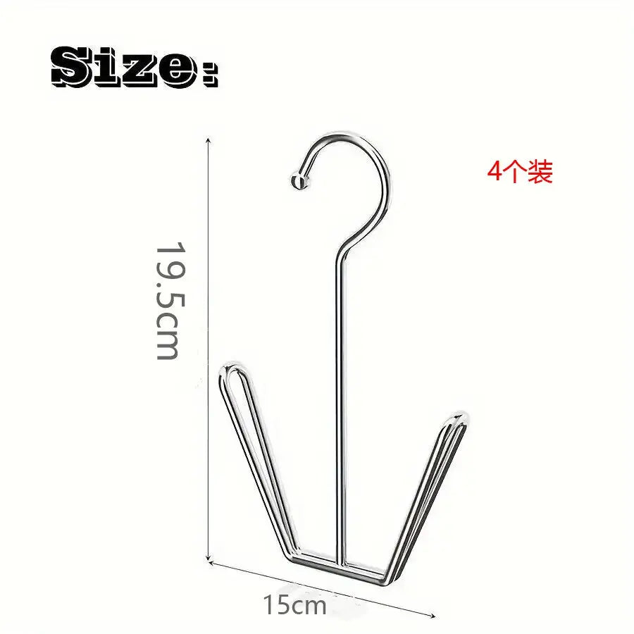 Stainless Steel Shoe Hanger Rack – Double Hook Drying Design