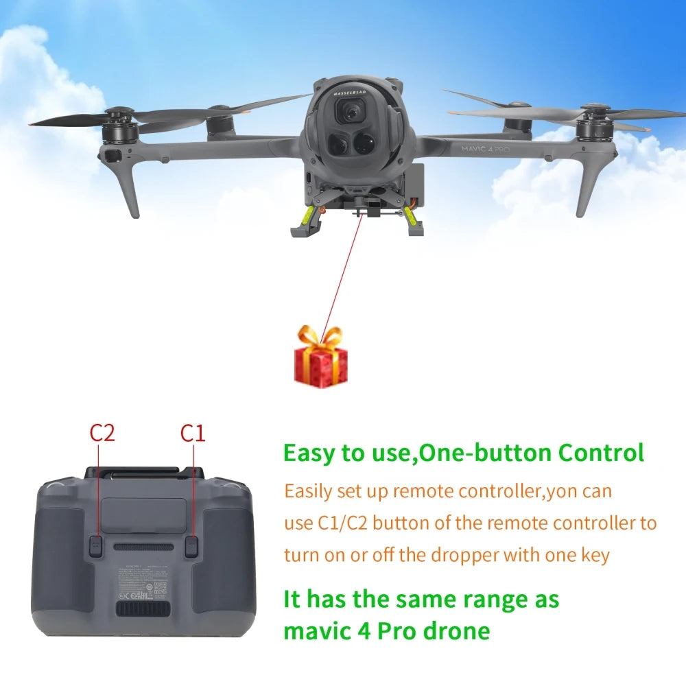 Gift Distribution Suitable For DJI Mavic 4 PRO Thrower Wedding Ring Thrower Thrower Accessories Creating Romance And Surprise Peaceful Pleasures Health and Wellness