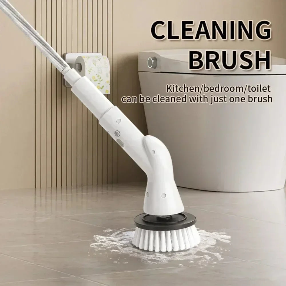 6-in-1 Cordless Electric Spin Scrubber – Kitchen & Bathroom