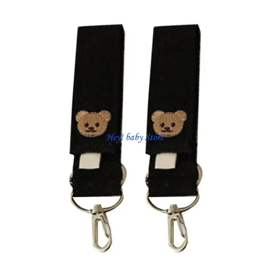 2-Pack Baby Stroller Hooks – Pram Bag Hanging Clips Stroller Hook Peaceful Pleasures Health and Wellness Black CN