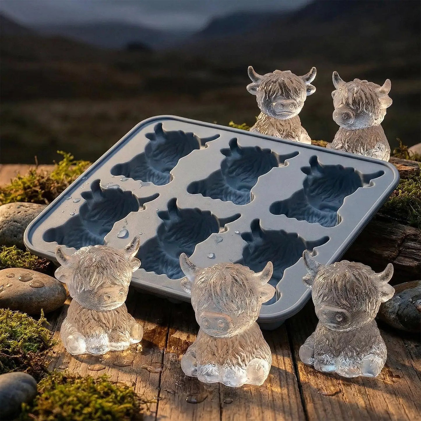 Cute Cow Silicone Ice Cube Tray – 6-Cavity Fun Mold