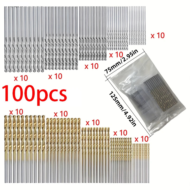 Titanium Coated Drill Bits HSS Speed Steel Tool Power Tools 1 5 2
