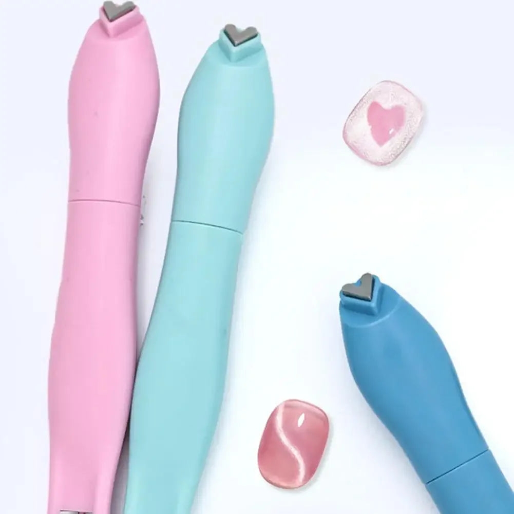 3-in-1 Heart Magnet for Cat Eye Gel Polish, Upgrade Magnetic Nail Art Tool for Stunning Cat Eye Effect, Round Line Hearts Magnet Peaceful Pleasures Health and Wellness