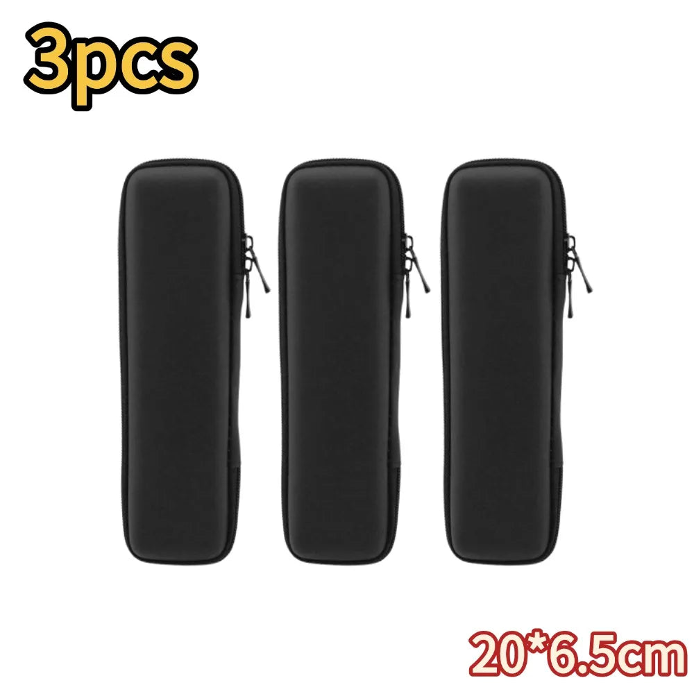 EVA Hard Shell Pencil Case Organizer for School Supplies Peaceful Pleasures Health and Wellness A-3pcs