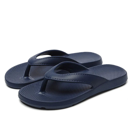 JPNTKY Unisex Beach Flip Flops | Soft Sole Non-Slip Slides Beach Flip Flops Peaceful Pleasures Health and Wellness Blue 36-37