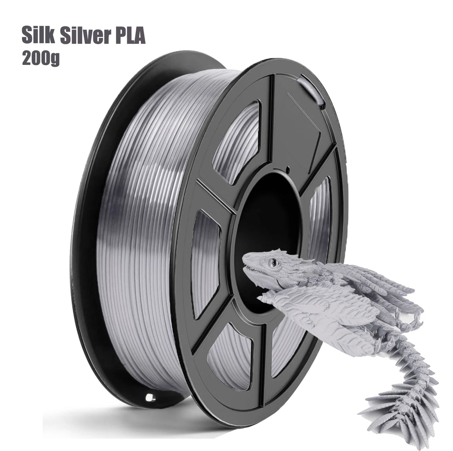 DINGSUN 3D Silk PLA Filament 1.75mm – Shiny, ±0.02mm Accuracy