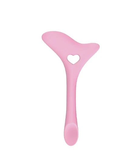 Silicone Nose Shadow Contour Auxiliary Card Eyebrow Moon Shape Baffle Eyeliner Stencil Reusable Makeup Beauty Tool Cosmetic Rule Peaceful Pleasures Health and Wellness pink