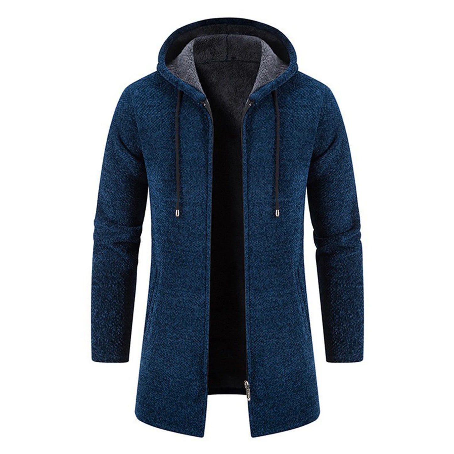 Men Casual Winter Jacket with Adjustable Drawstring and Pocket Design for Winter Shopping Dating Party Peaceful Pleasures Health and Wellness Blue 4XL