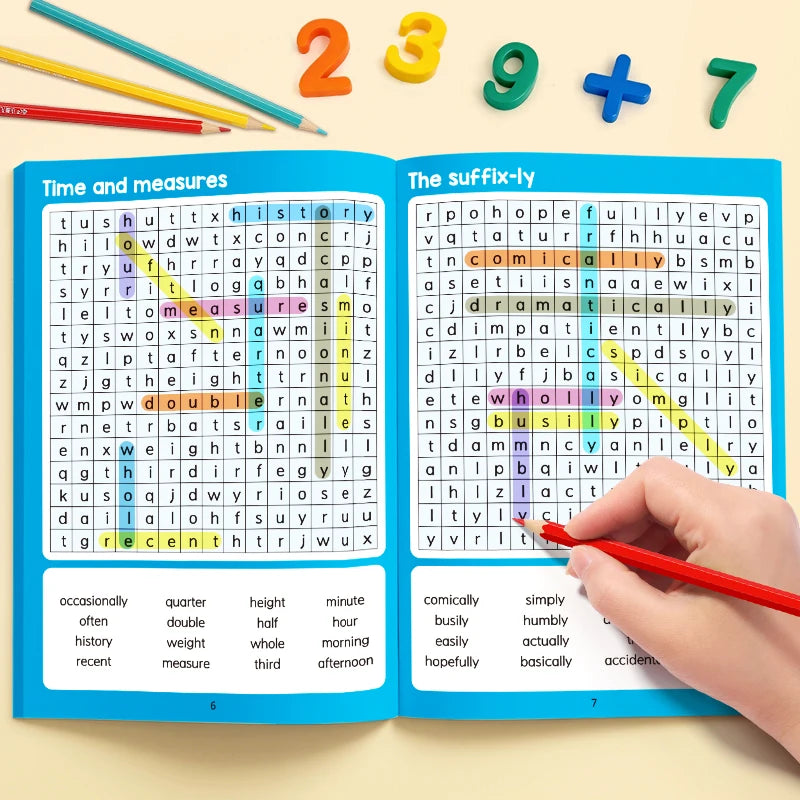 Advanced Elementary Word Search Book 32 Pages Spelling Mixed Words