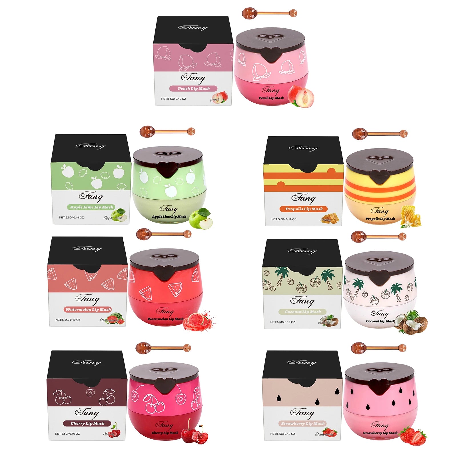 Lip Sleep Mask Night Sleep Moisturizing Lip Gloss Bleach Cream Exfoliating Fade Lip Lines Strawberry Honey Nourishing Lip Care Peaceful Pleasures Health and Wellness