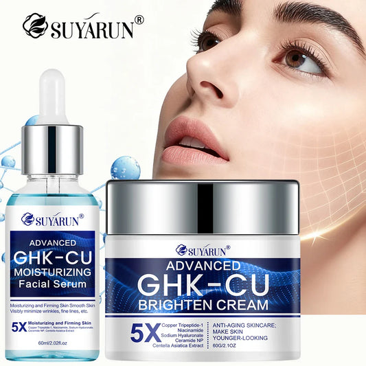 SUYARUN GHK-CU Anti-Aging Face Cream & Serum | All Skin Types Anti-Aging Face Set Oasis Select