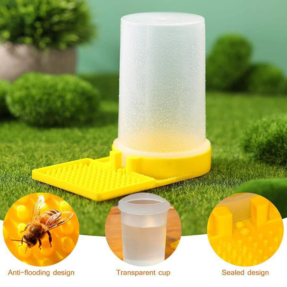 Beekeeping Bee Water Feeder – Transparent Hive Drinker Peaceful Pleasures Health and Wellness