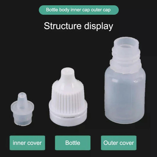 5Pcs 3/5/10/15/20/30/50/100ml Empty Plastic Dropper Bottle Paint Beauty Oil Ink Squeezable Refillable Bottle Cosmetics Storage Peaceful Pleasures Health and Wellness