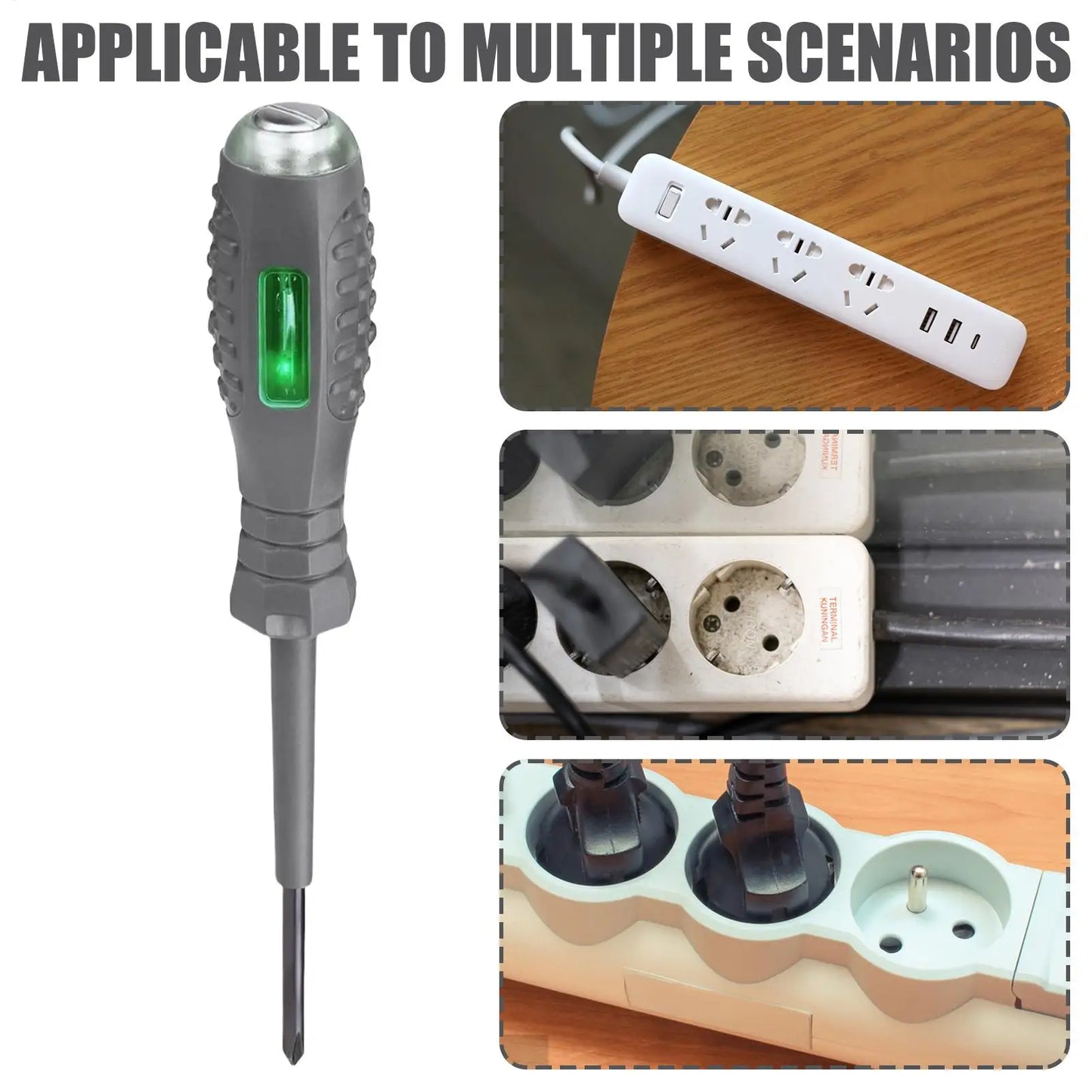 2-in-1 Voltage Tester Screwdriver | Non-Contact AC Test Pen