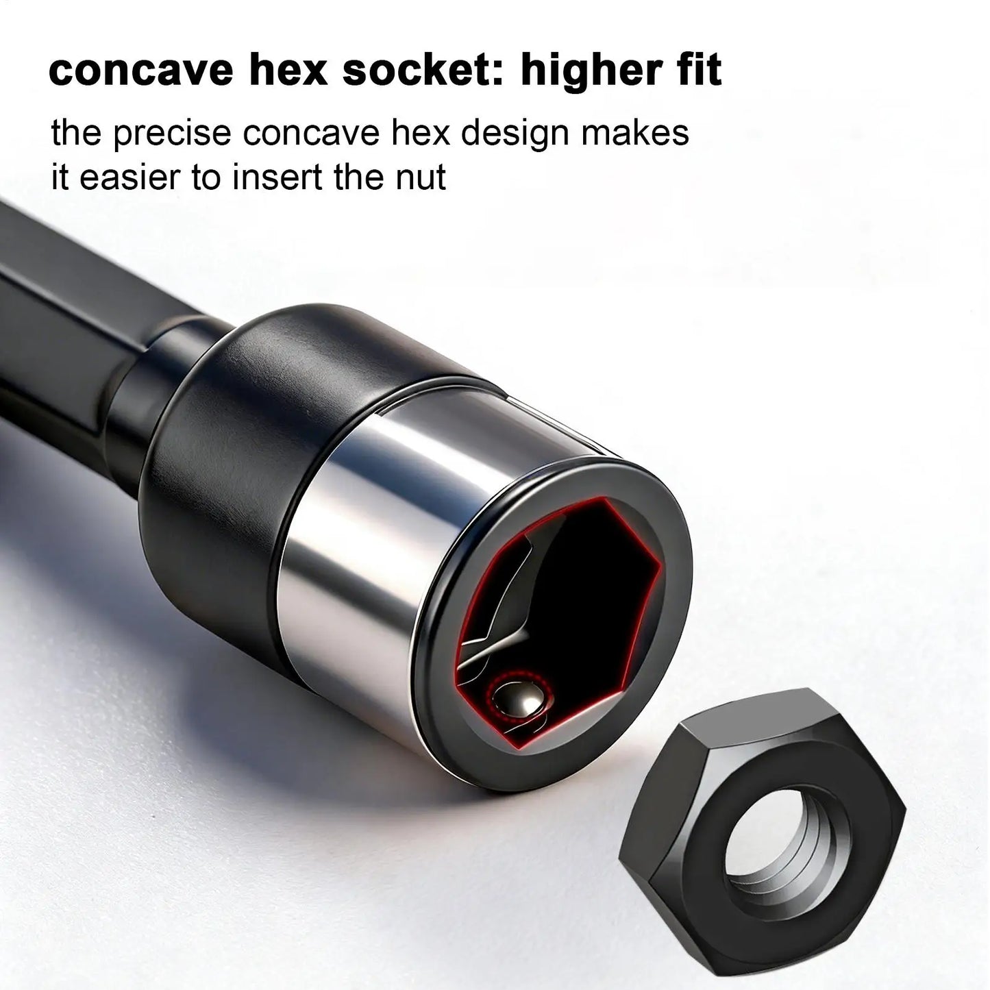 2 Pieces Hex Bit Socket Set Non-Magnetic Car Repair Supplies Nut Driver Bit Socket Set for DIY Enthusiasts Mechanics Bicycle Peaceful Pleasures Health and Wellness