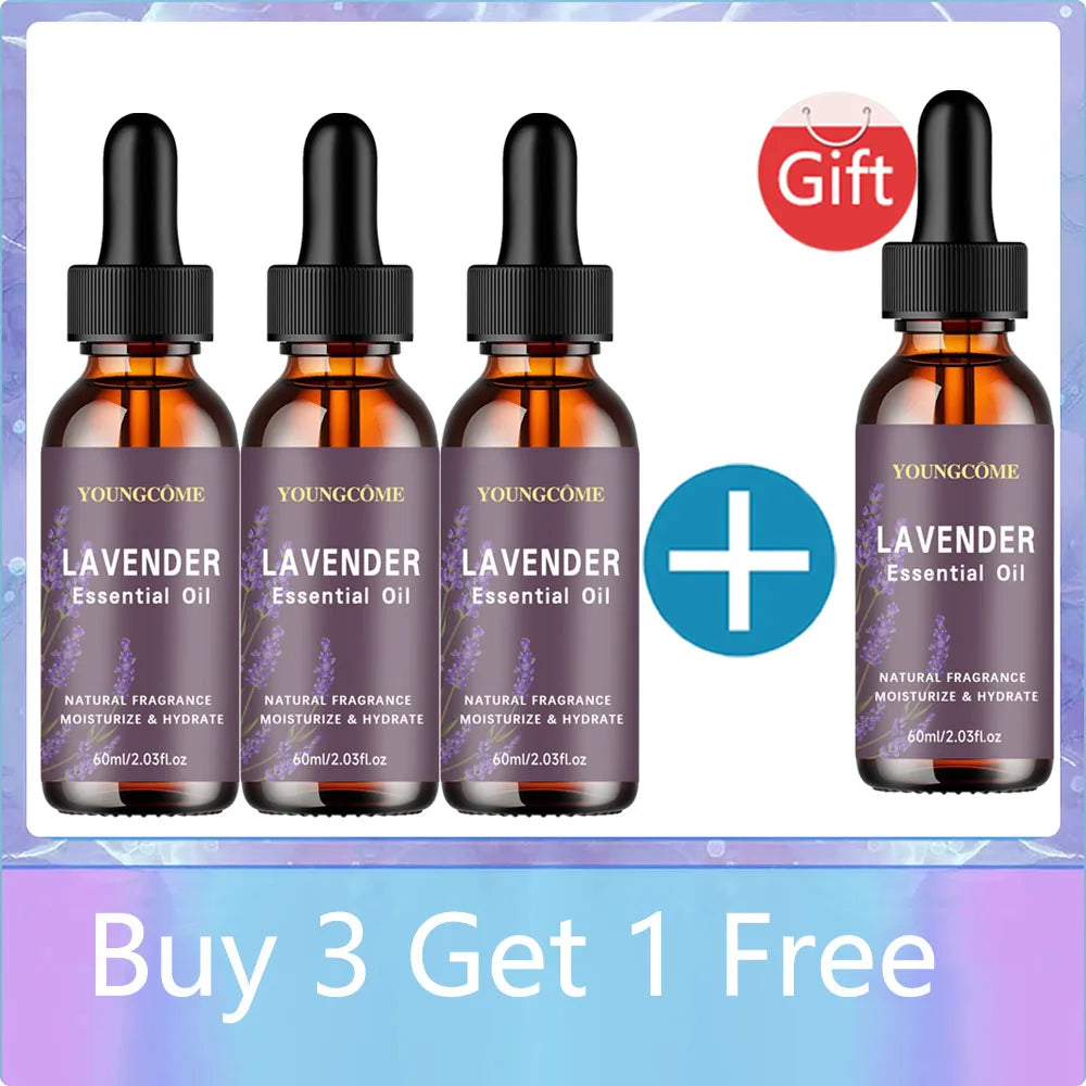 YOUNGCOME Organic Lavender Oil 40/60ml – Hair, Skin & Aromatherapy