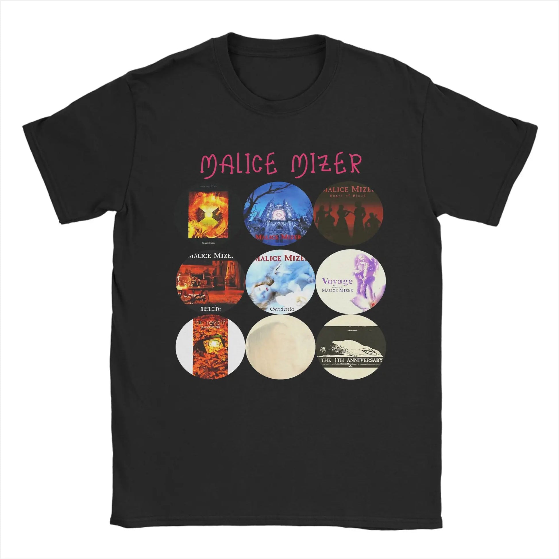 Malice Mizer Harajuku Oversized T-Shirt | Y2K Cotton Graphic Tee Graphic T-Shirt Peaceful Pleasures Health and Wellness PURPLE XXXL