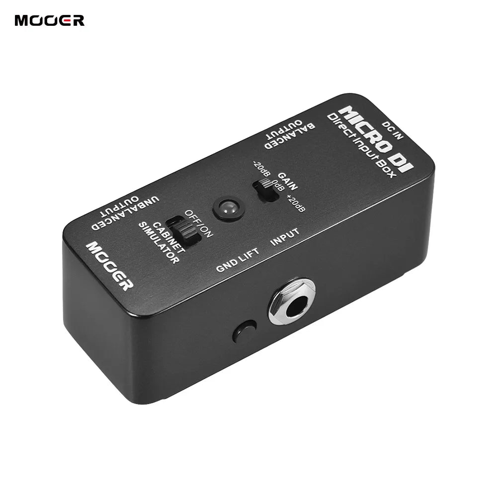 MOOER MICRO DI Cabinet Simulator Box Direct Input Pedal Full Metal