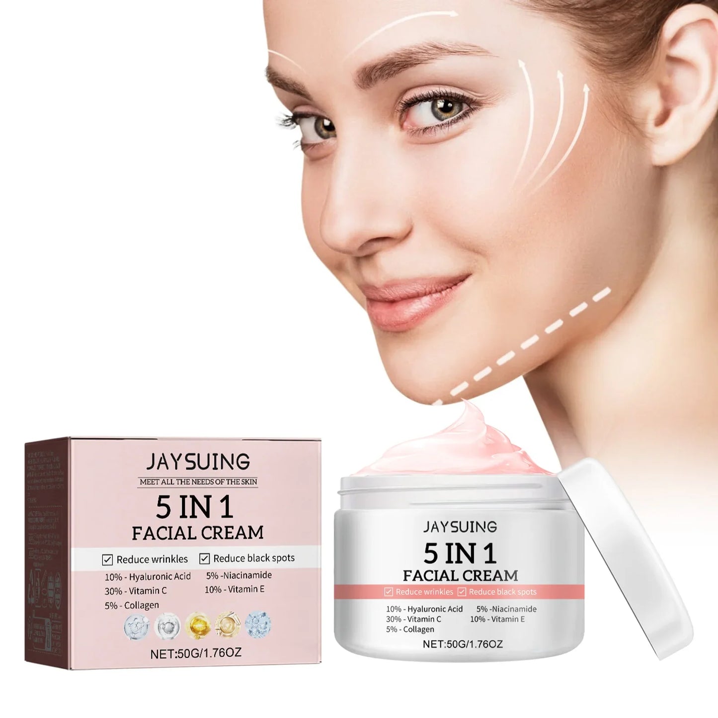 Jaysuing 5-in-1 Face Cream – Anti-Aging, Brightening & Firming