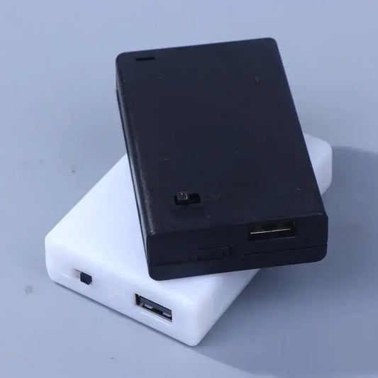 3x AA Battery Holder Box 4.5V with Switch & USB Lead Battery Holder Box Oasis Select