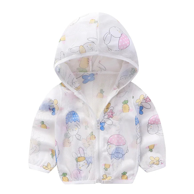 Kids Hooded Sun Protection Jacket | Baby Boys & Girls Ages 1–3