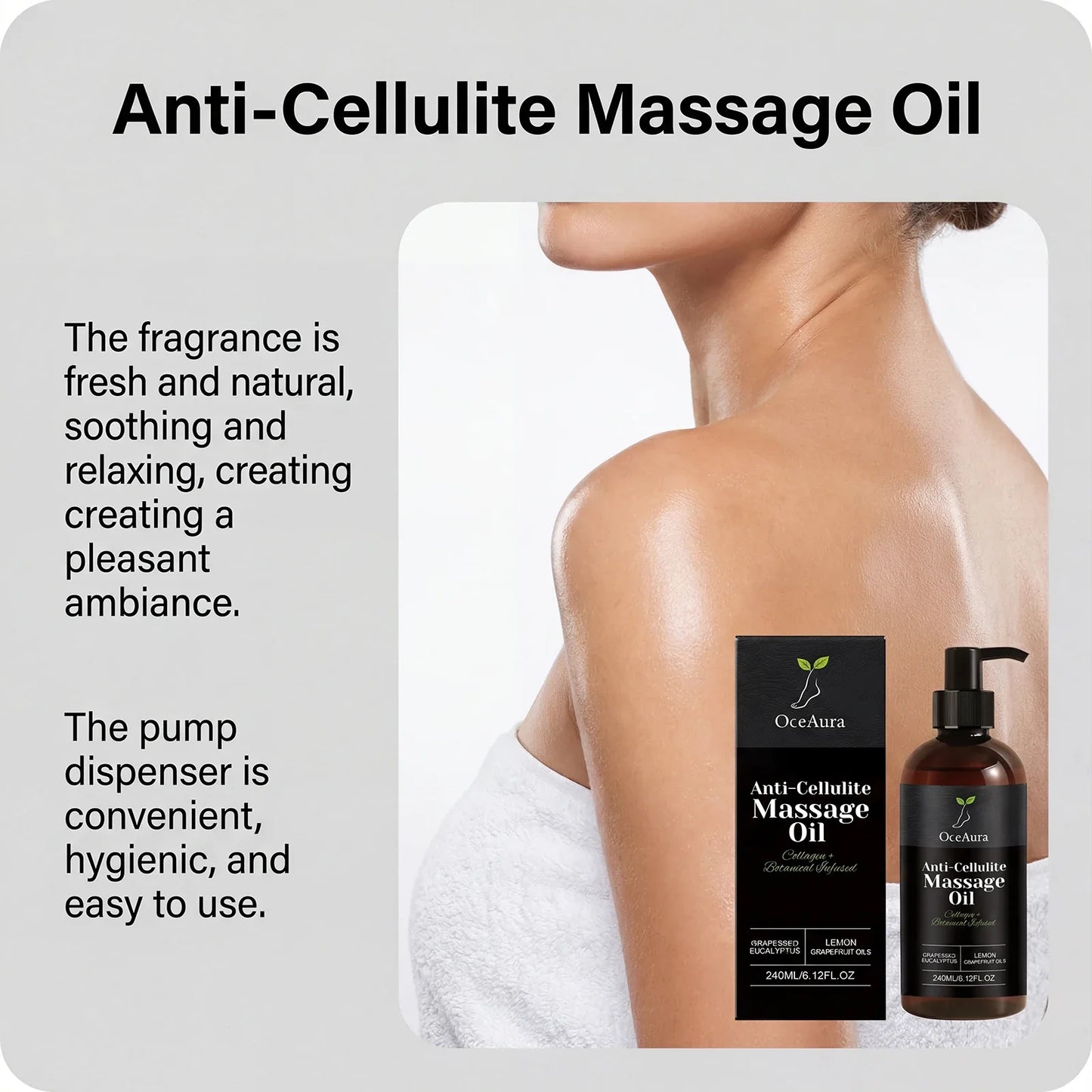 OceAura Collagen Firming Body Oil – Tighten & Nourish Skin 240ml
