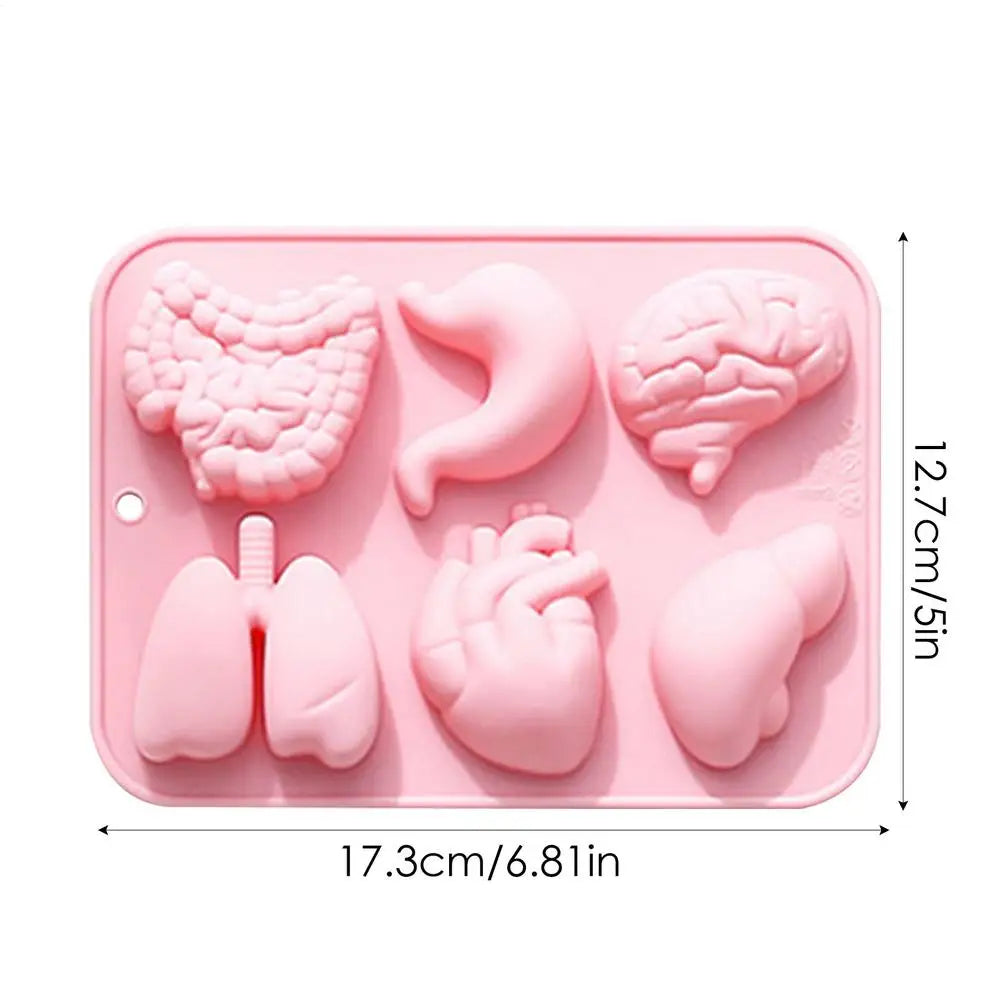 Halloween 3D Organ Silicone Mold – Chocolate, Candy & Ice Tray