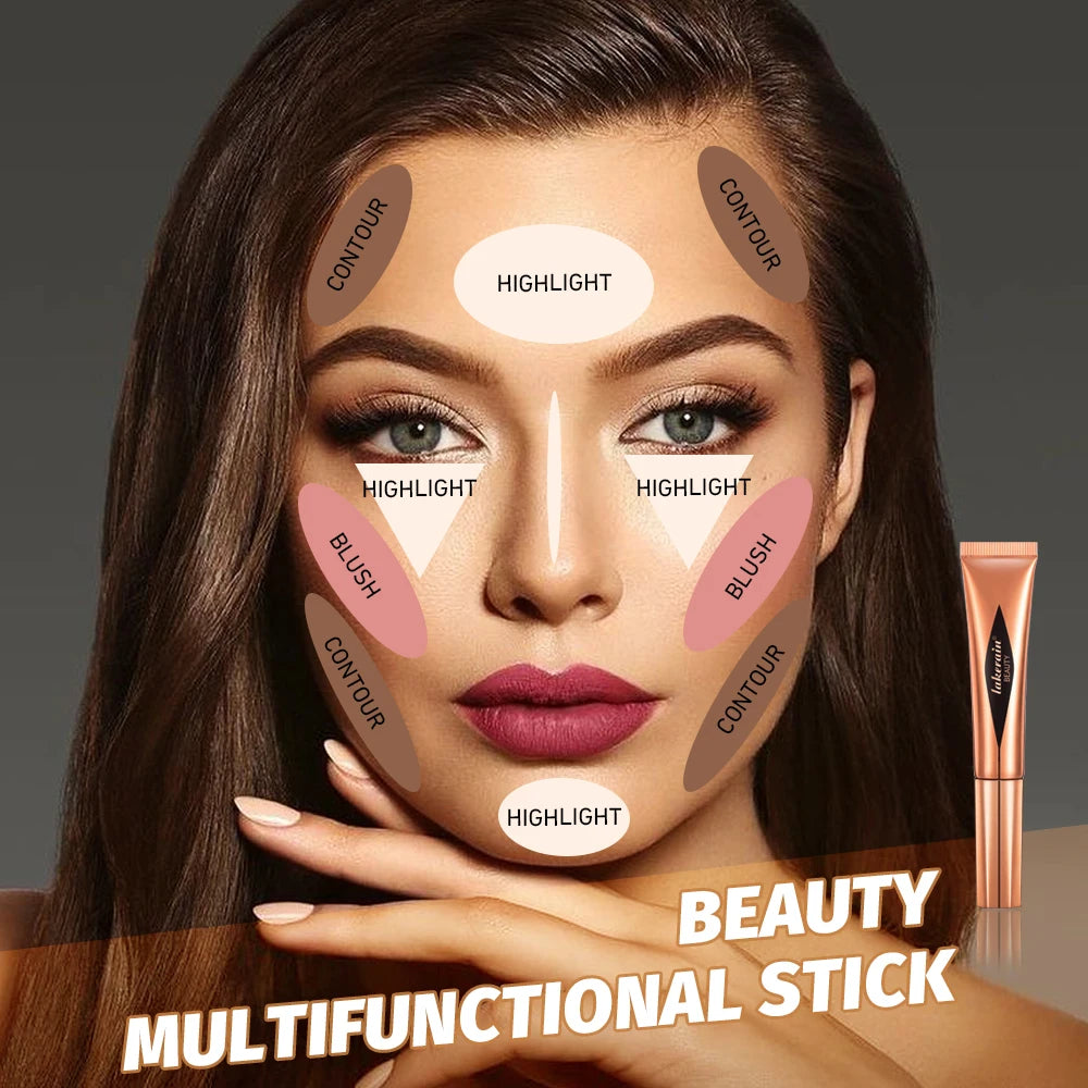 Liquid Contouring Highlighter Stick Matte Brightening Primer Highlighter Nose Shadow Silhouette Small V Face Blush Highlight Peaceful Pleasures Health and Wellness