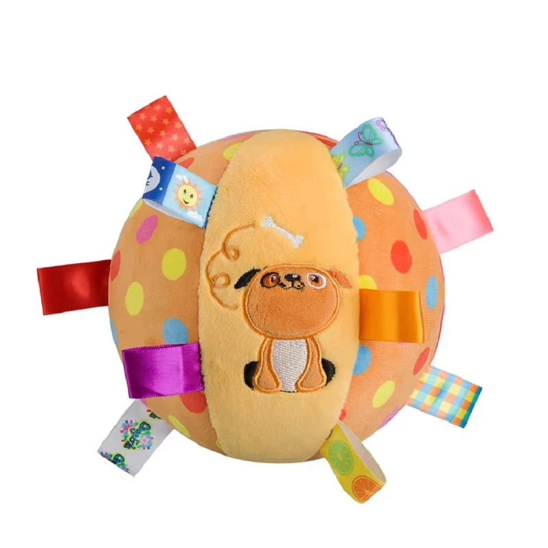 Funny Interactive Plush Vocal Dog Toy Ball with Bells Teeth Cleaning Chew Toy For Small Large Dogs Cats Puppy Plaything Peaceful Pleasures Health and Wellness