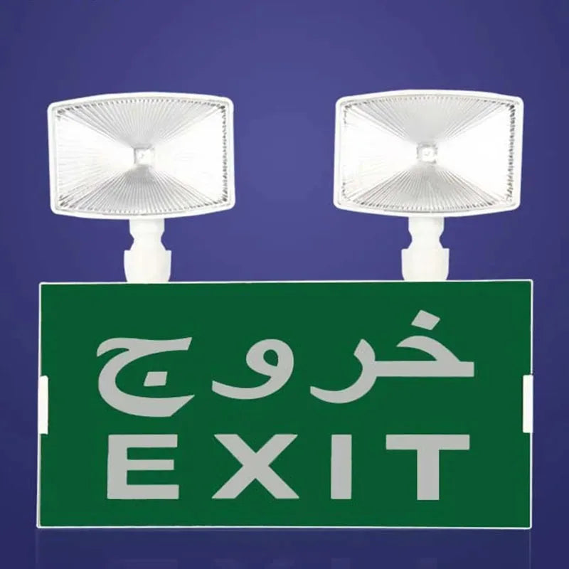 LED Emergency Exit Light Fire Safety Indicator AC200-240V